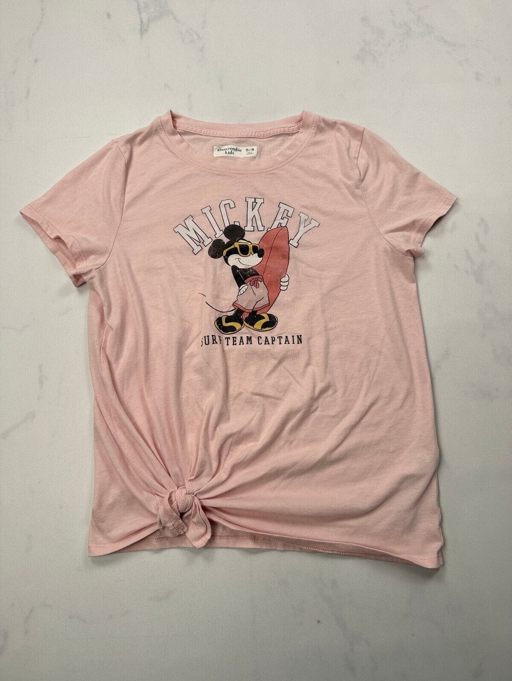 Abercrombie Kids Mickey Graphic Tee Pink 2010s Feminine - Girls 15/16